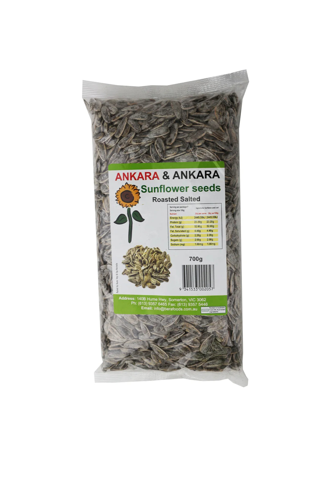 Ankara & Ankara Sunflower Seeds Salted 700g