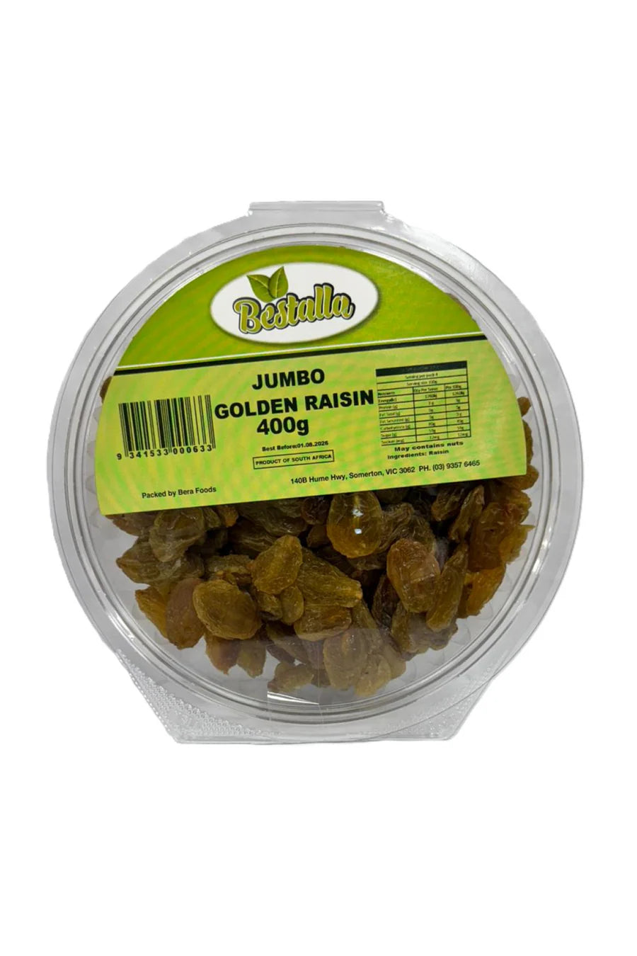 Bestalla Jumbo Golden Raisins 400g