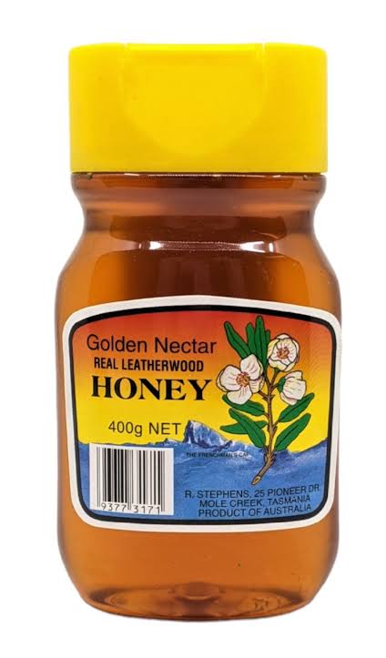 Golden Nectar Tasmanian Organic Leatherwood Honey 400g