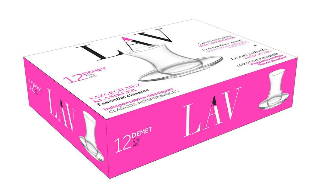 LAV Demet Tea Time Glasses Set of 12