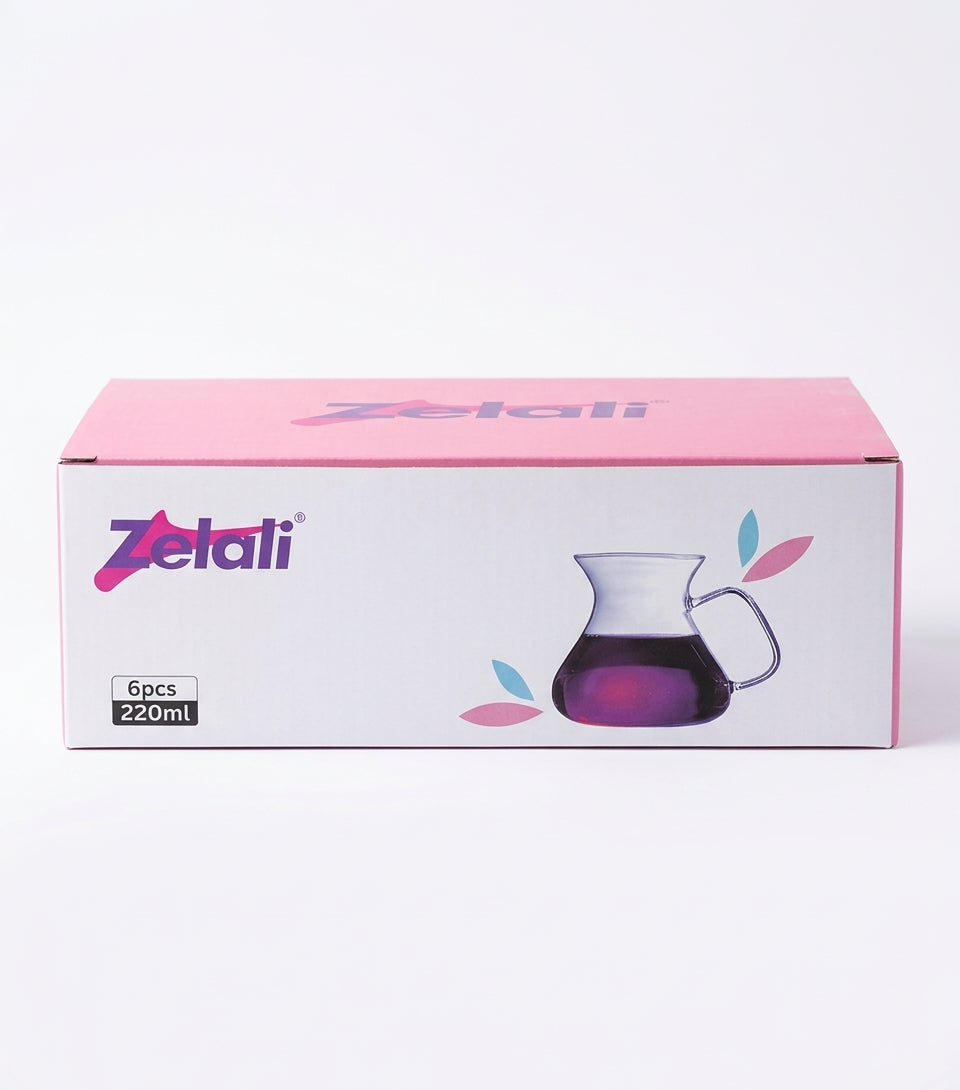 Zelali Turkish Tea Glasses 6pcs