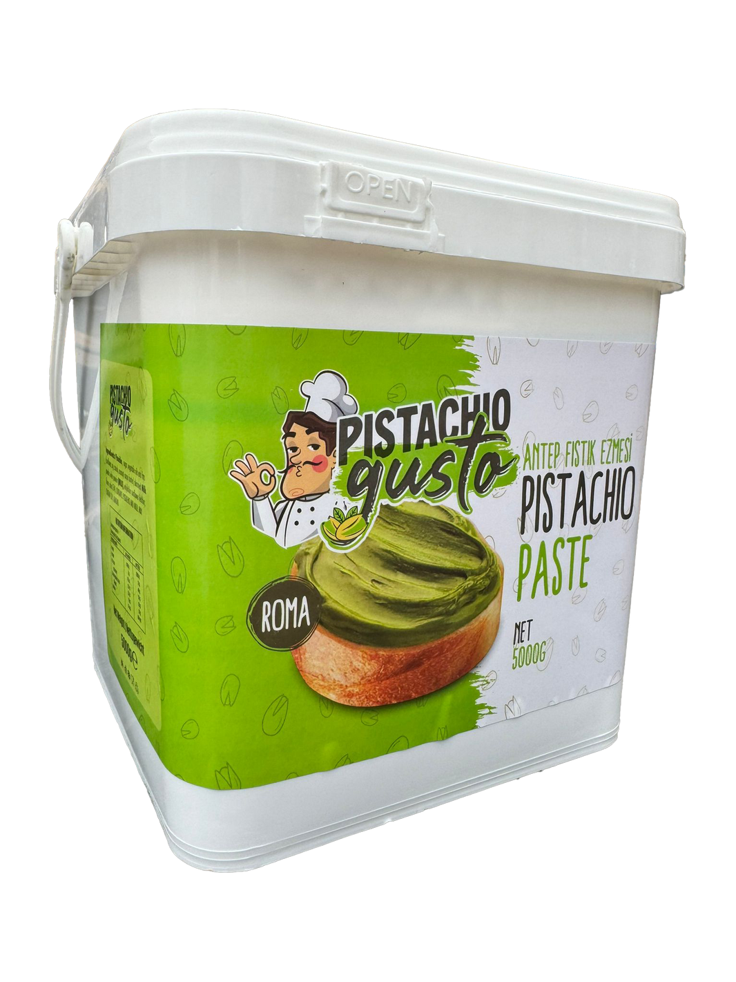 Pistachio Gusto Pistachio Cream Bucket 5 kg - %40 Roma