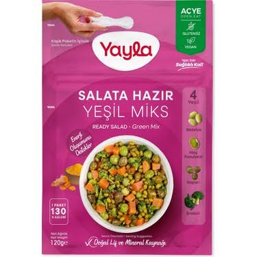 Yayla Green Mixed Salad Ready to Eat Pack 120gr