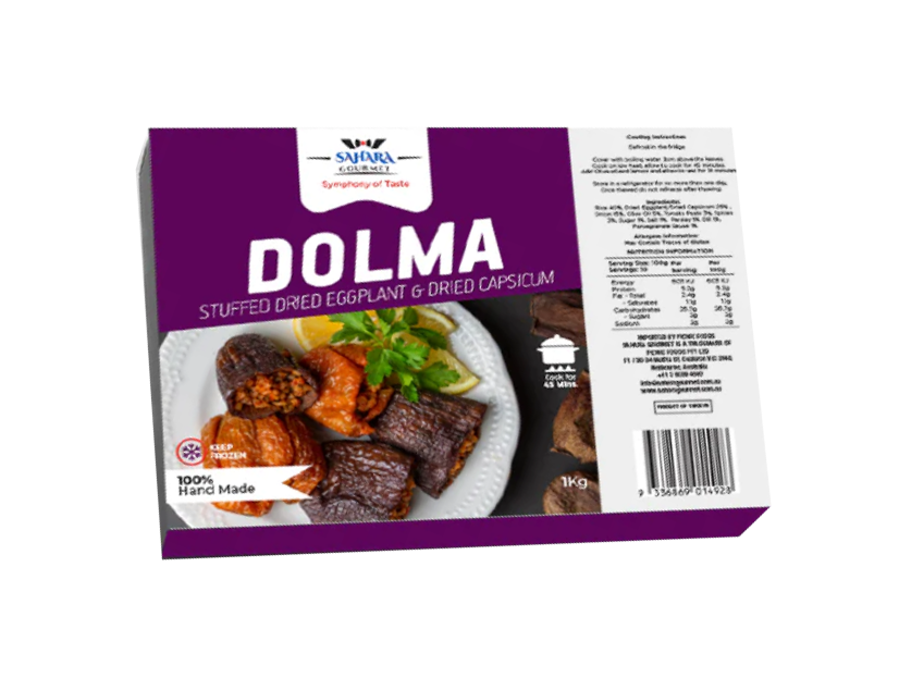 Sahara Dolma Eggplant 1kg Frozen