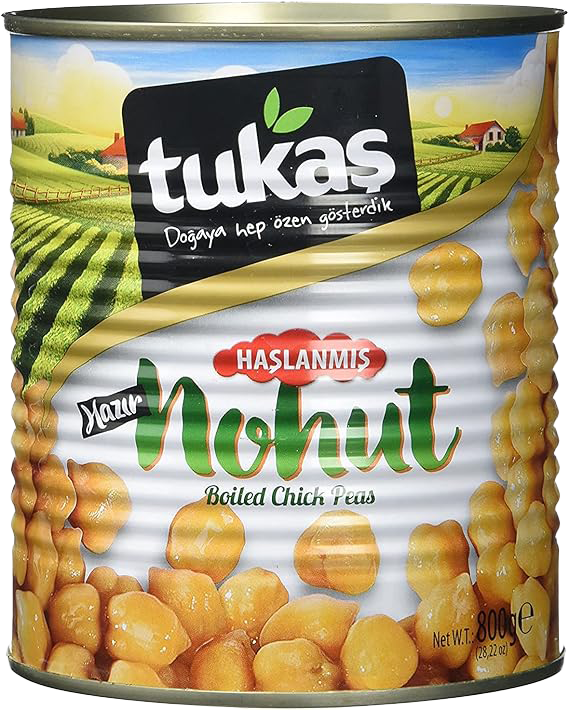 TUKAS BOILED CHICKPEAS 800 GR