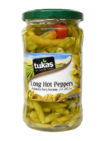 Tukas Long Hot Pepper Pickles (Acı Biber Turşusu) 680g