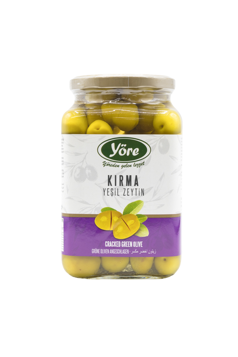 Yore Cracked Green Olives 550g