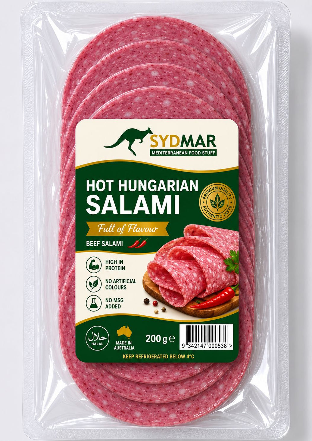 Sydmar Hungarian Beef Salami 200g