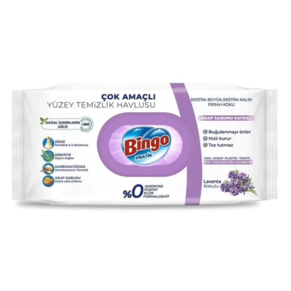 Bingo Surface Cleaning Wet Wipes 96pcs