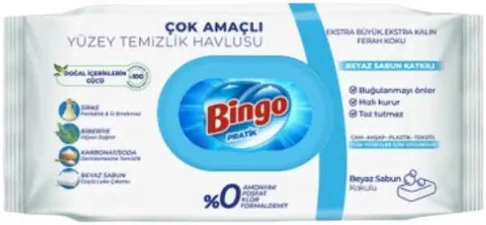 Bingo Surface Cleaning Wet Wipes 96pcs