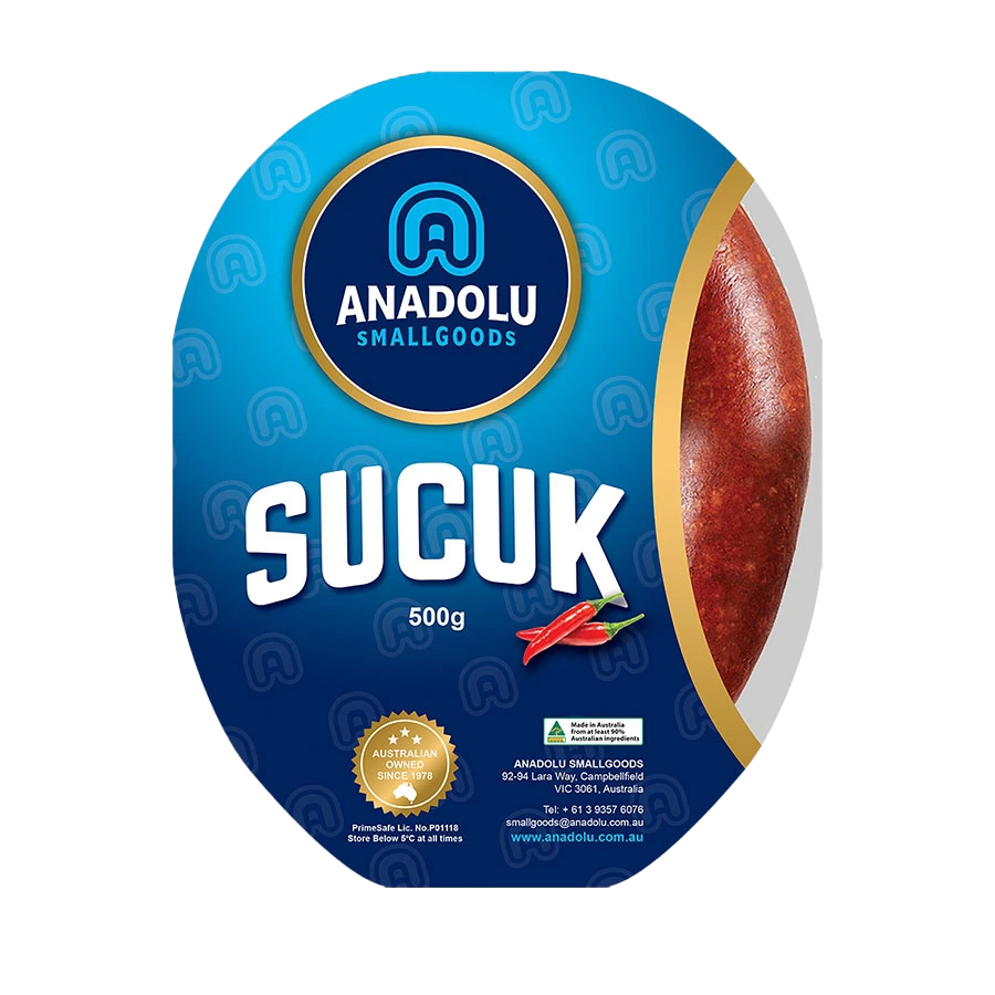 ANADOLU HOT VACUUM SUCUK  500 GR