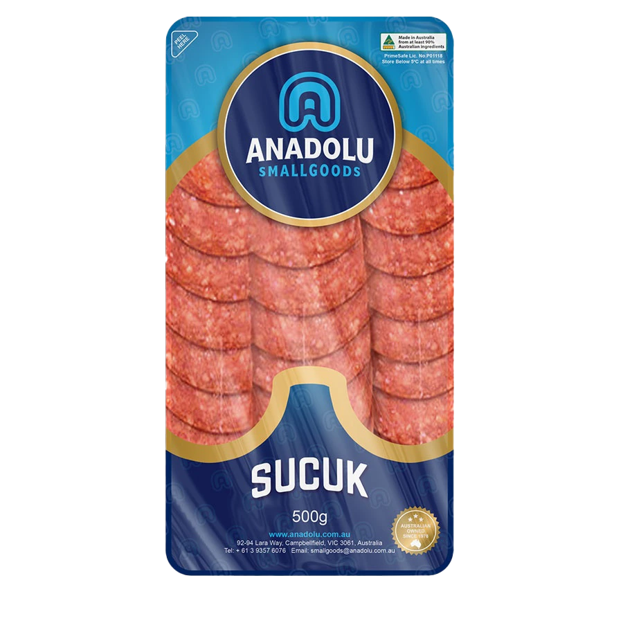 ANADOLU SLICED MILD SUCUK 500 GR