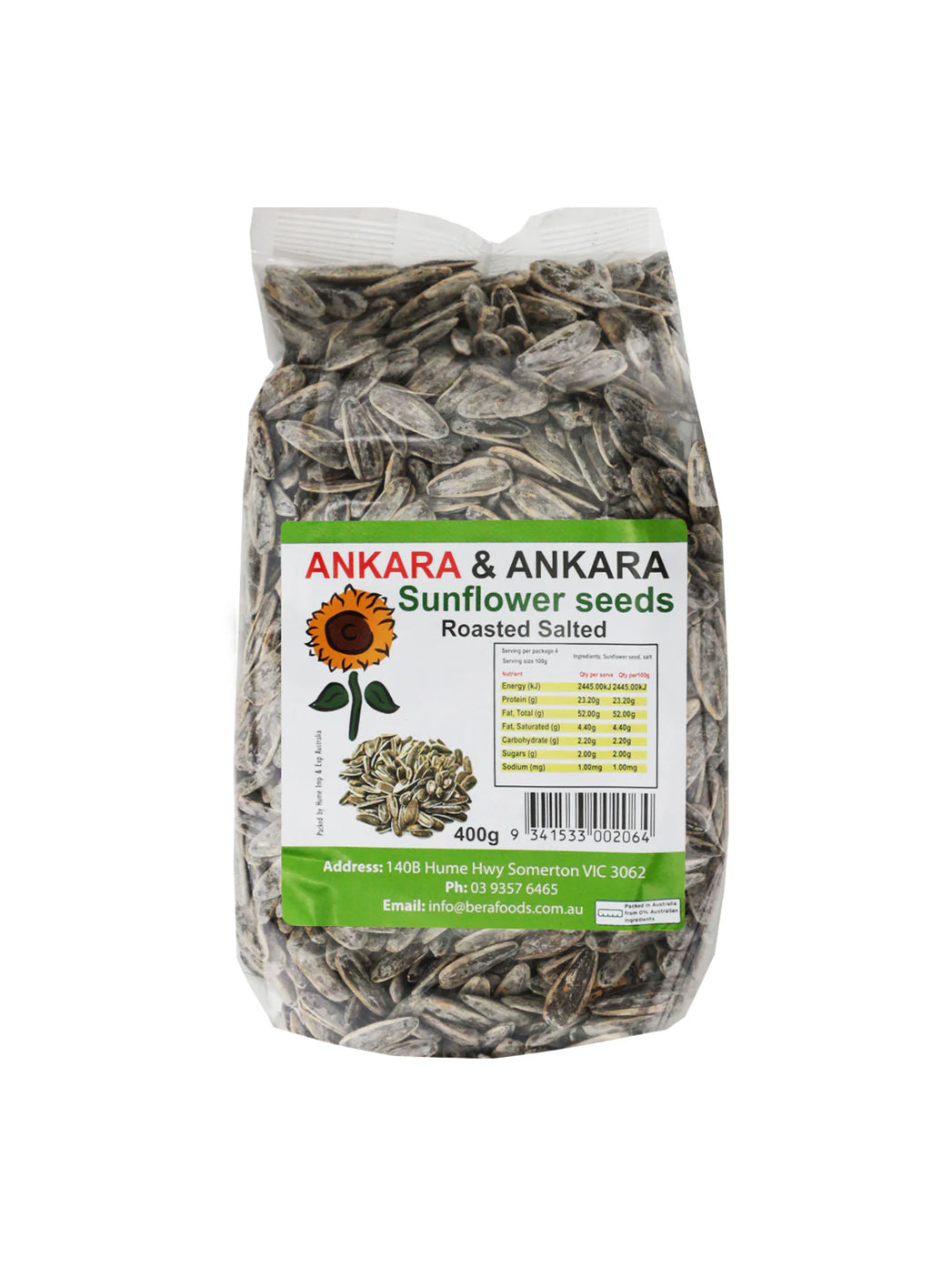Ankara & Ankara Sunflower Seeds Salted 400g