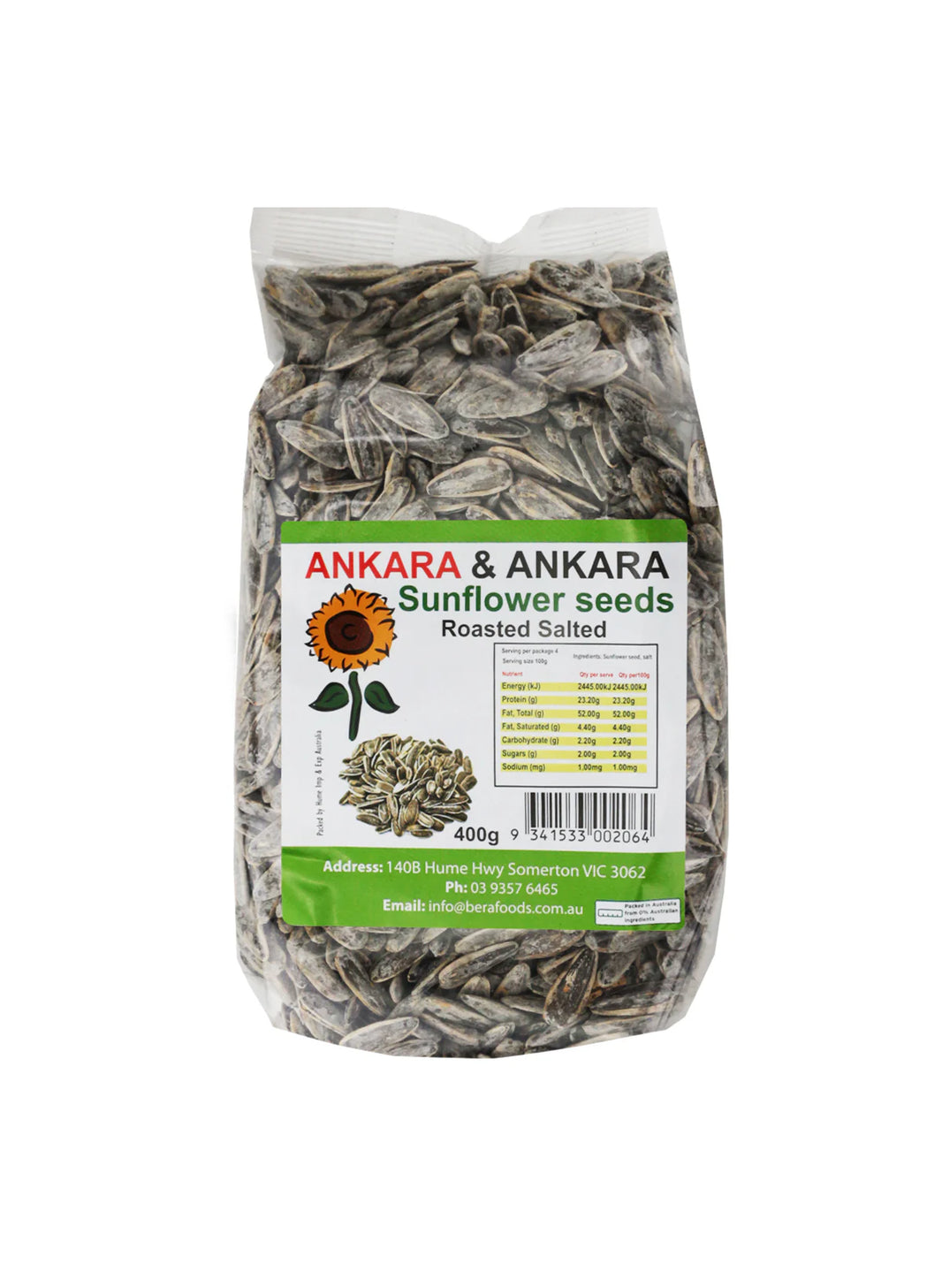 Ankara & Ankara Sunflower Seeds Salted 400g