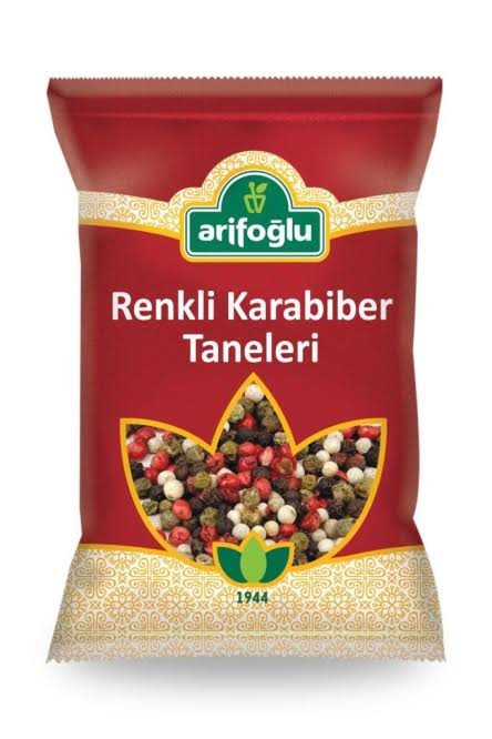Arifoglu Renkli Karabiber Taneleri (Mixed Pepper Whole)40g