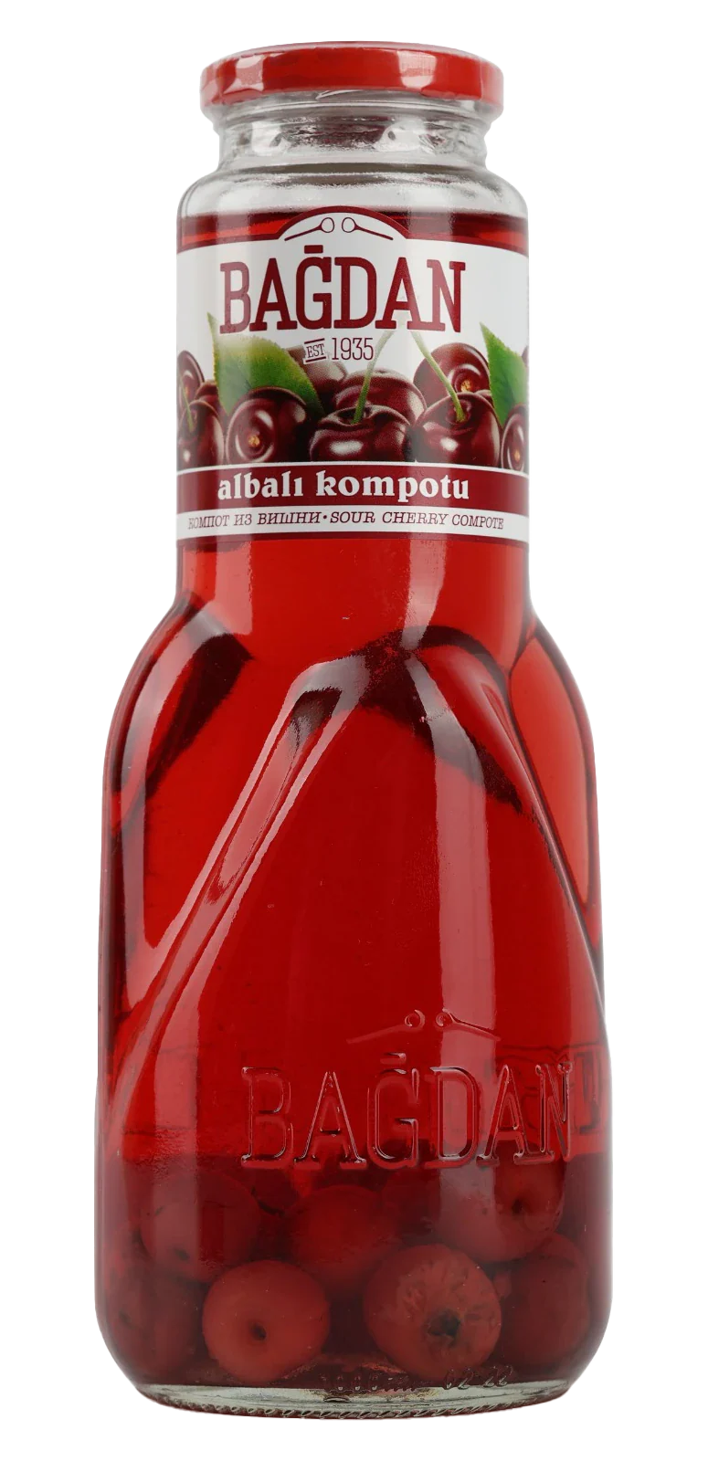 BAGDAN SOUR CHERRY COMPOTE 1LT*8 - sydmarfoods