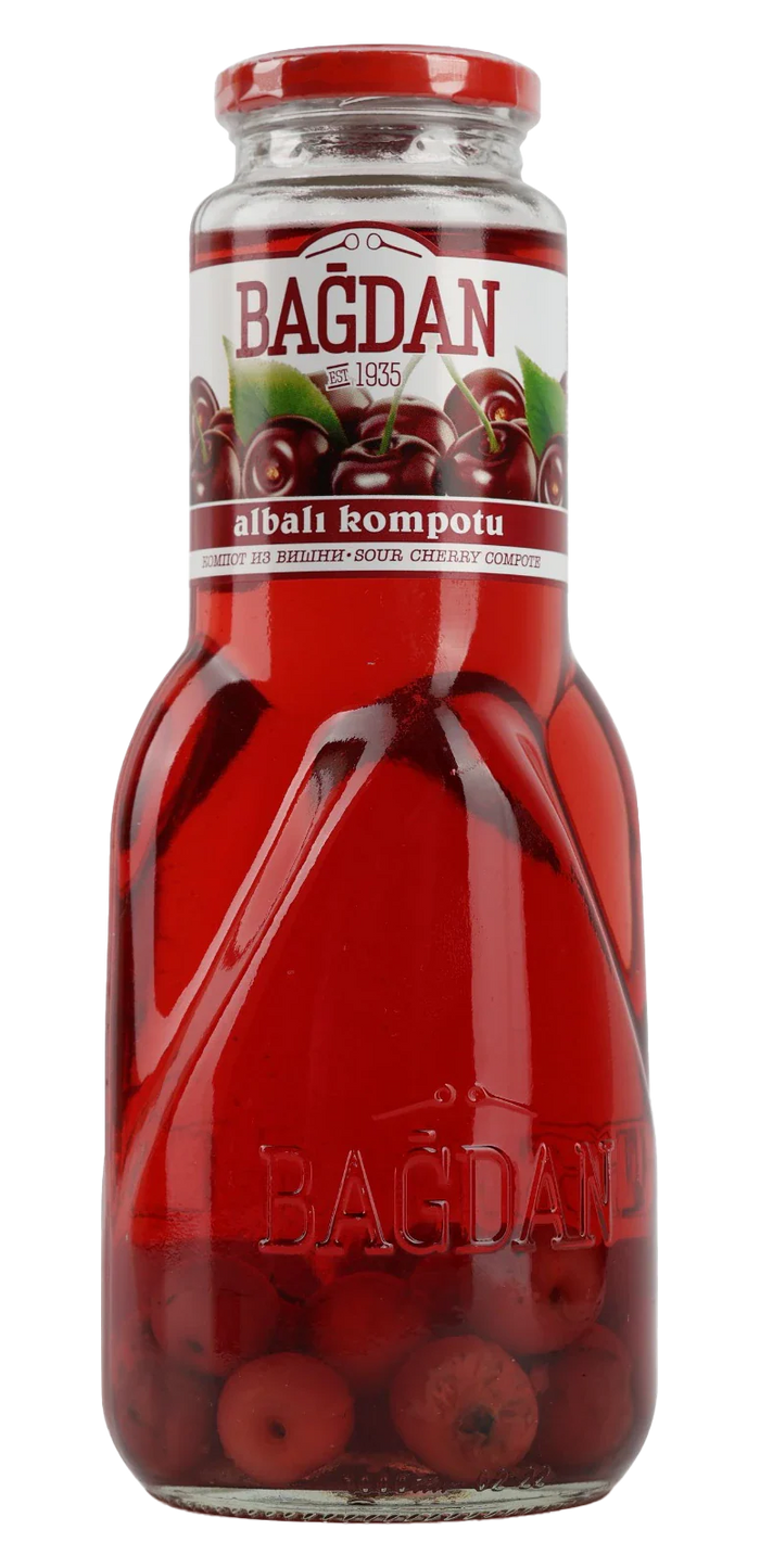 BAGDAN SOUR CHERRY COMPOTE 1LT*8 - sydmarfoods