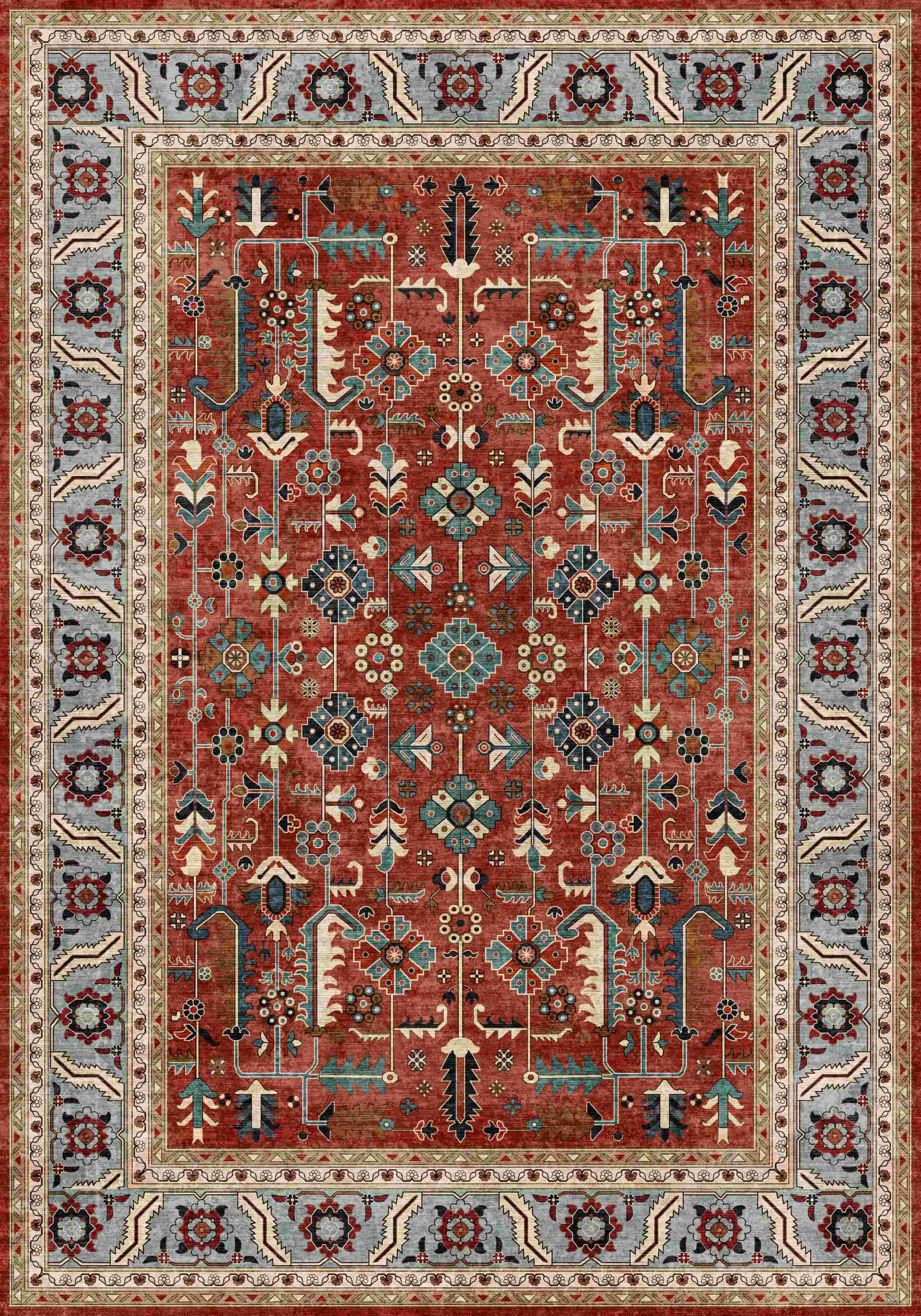 Regal Washable Turkish Rug Non-Slip 80X150cm