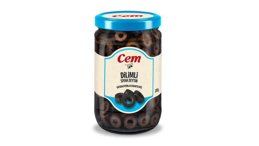 Cem Sliced Black Olives 300g