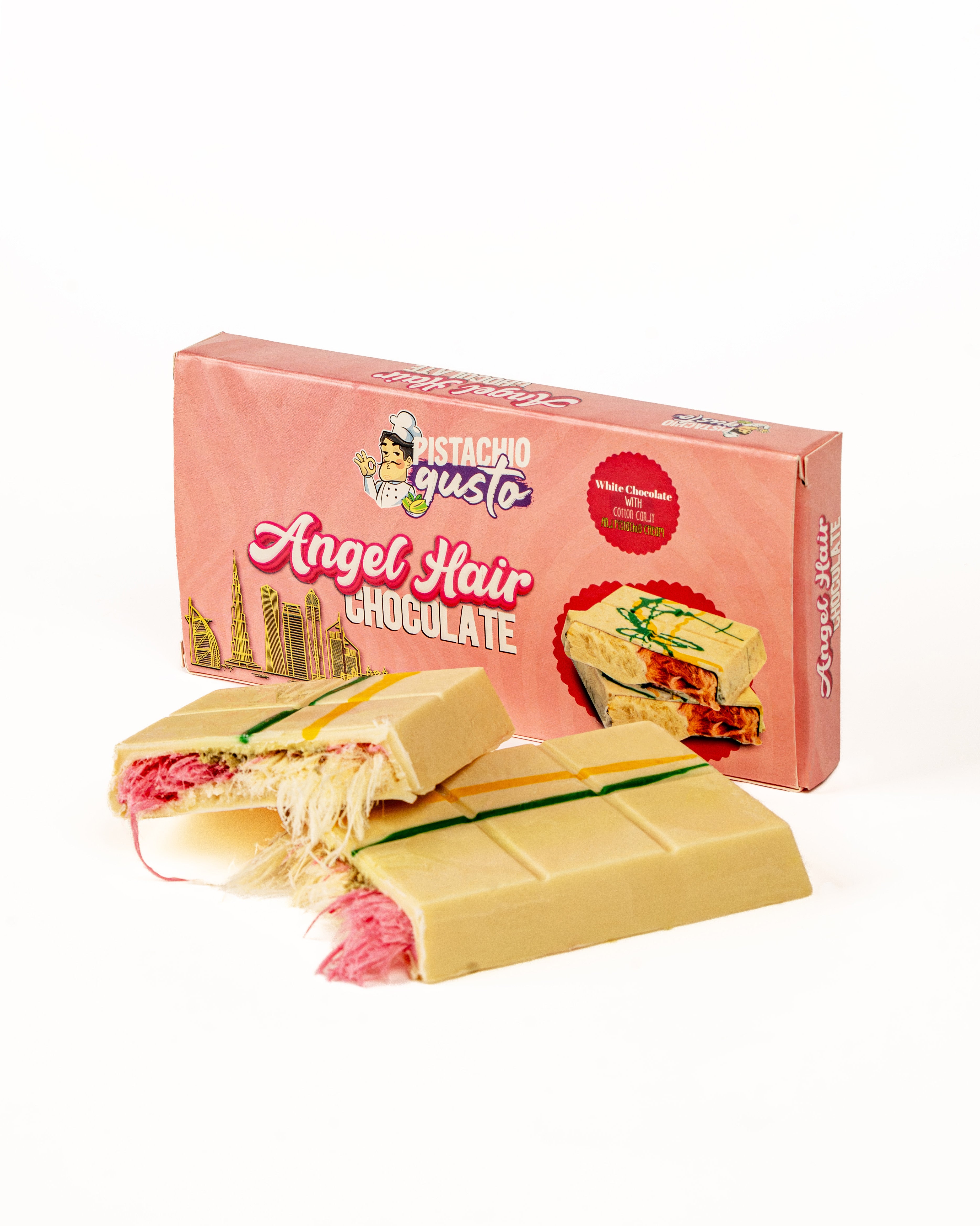 Pistachio Gusto Angel Hair White Choc 165g