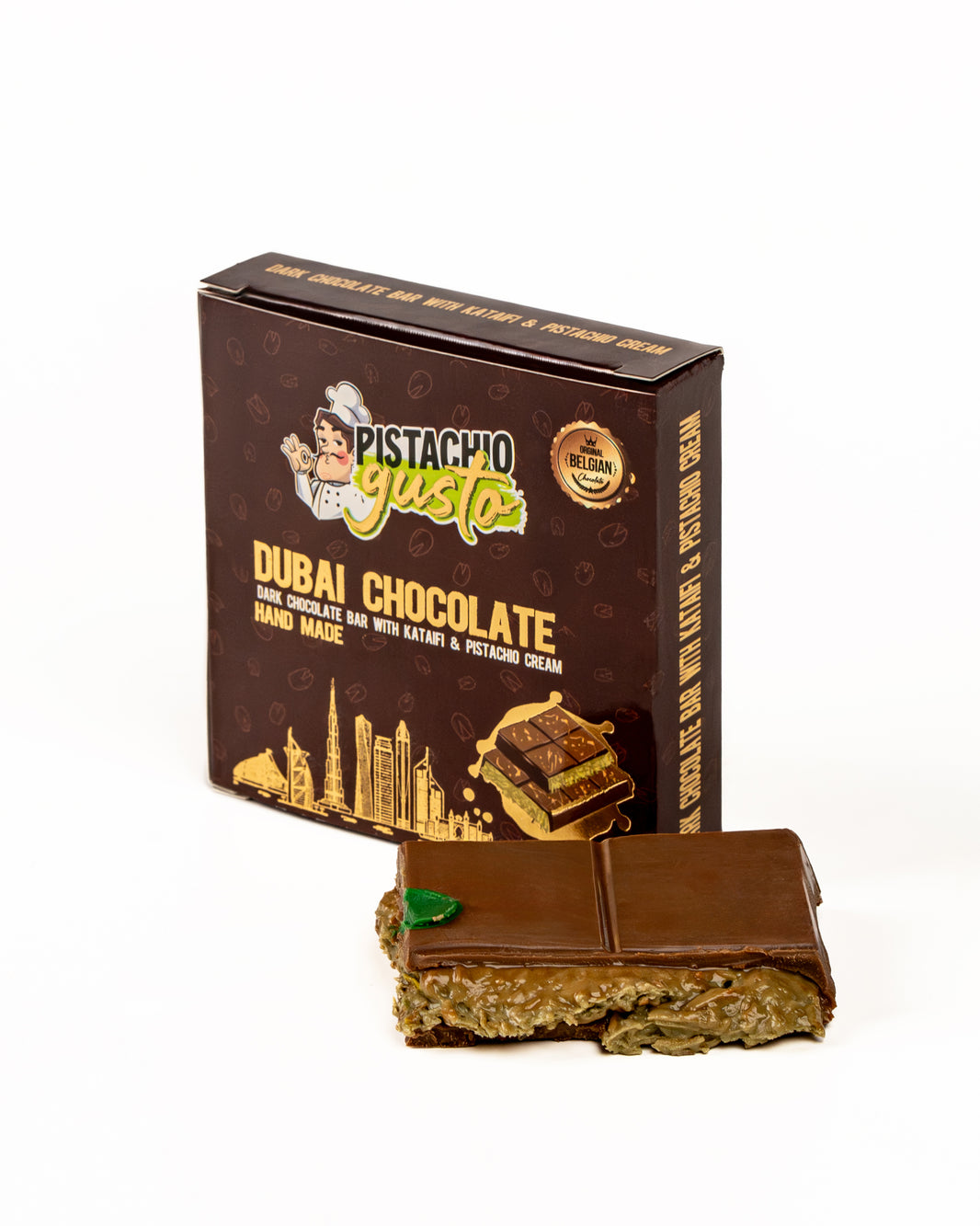 Pistachio Gusto Dark Dubai Chocolate 100g