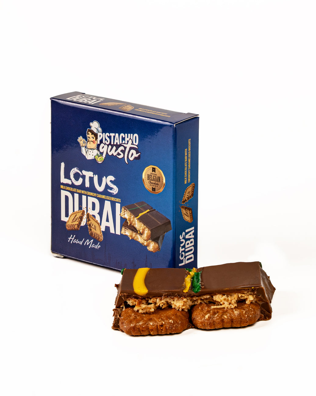 Pistachio Gusto Lotus Milk Chocolate 100g