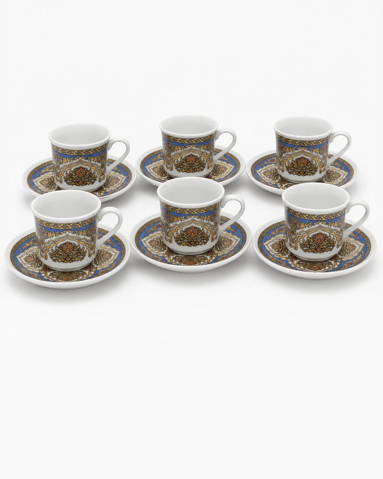 Emir Turkish Coffee Cups - Modern Set of 6