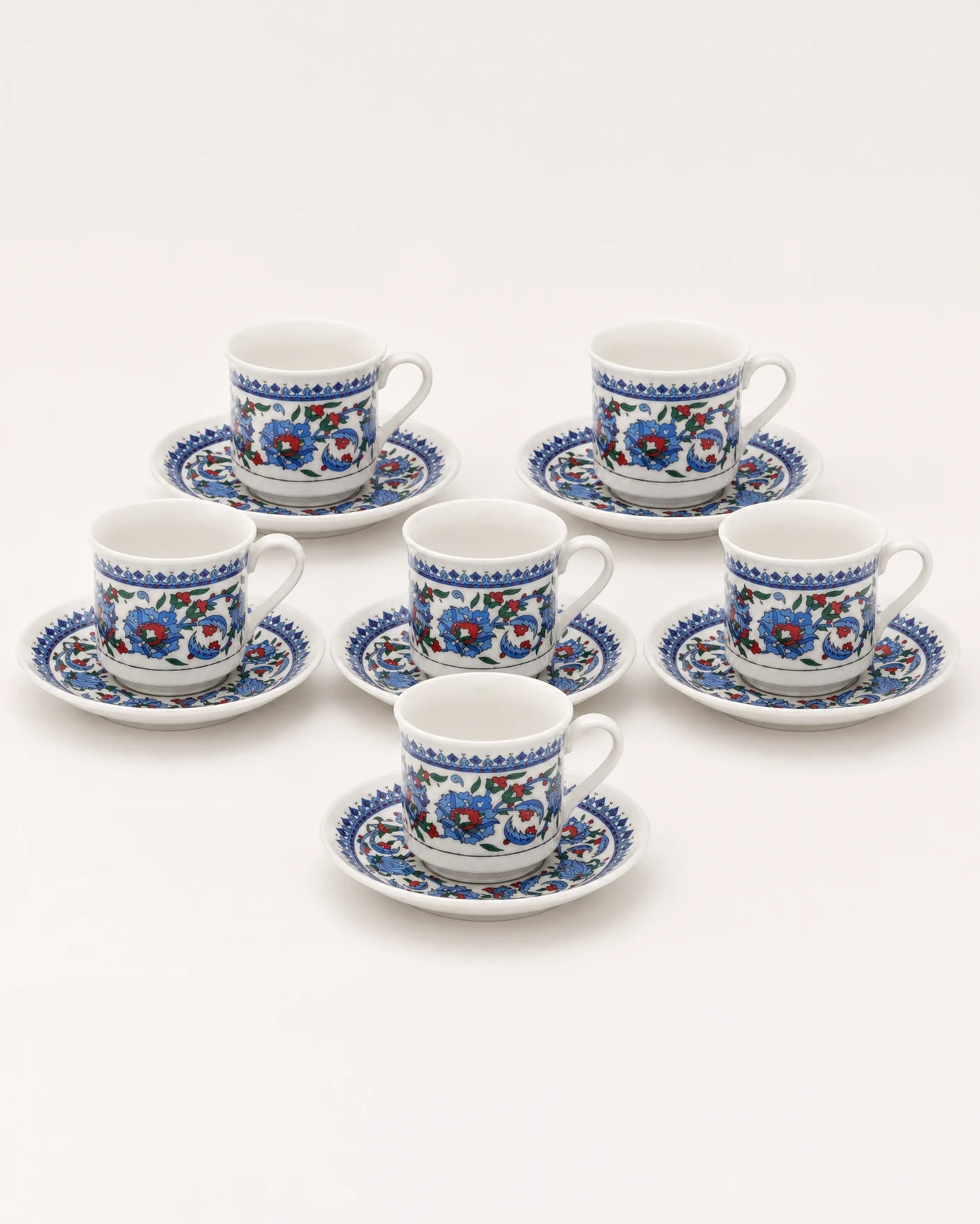 Emir Turkish Coffee Cups - Ornaments Set of 6