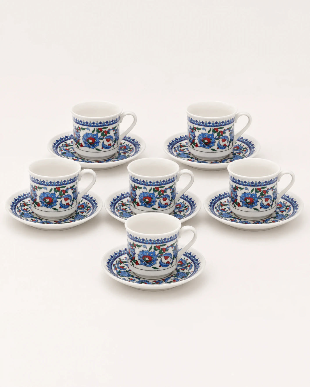 Emir Turkish Coffee Cups - Ornaments Set of 6