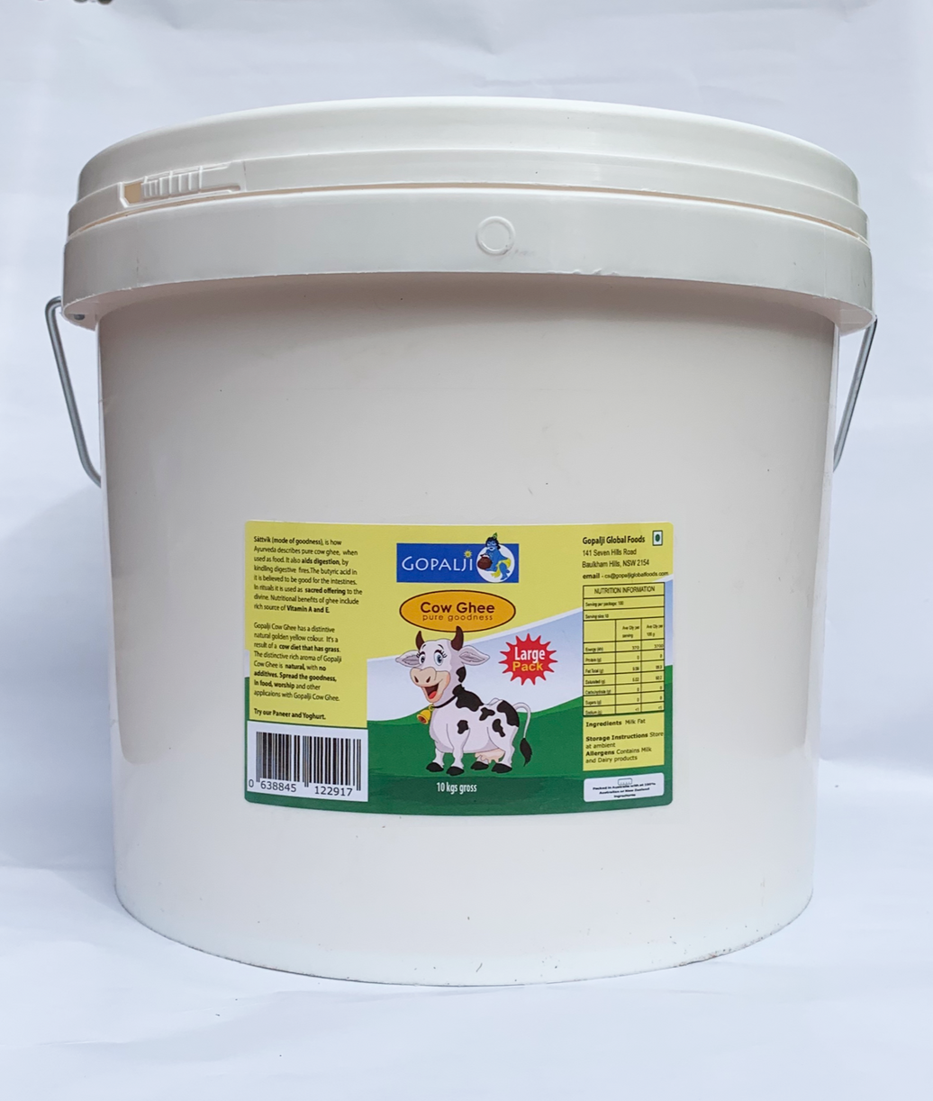 Gopalji Grass Fed Cow Ghee 10L
