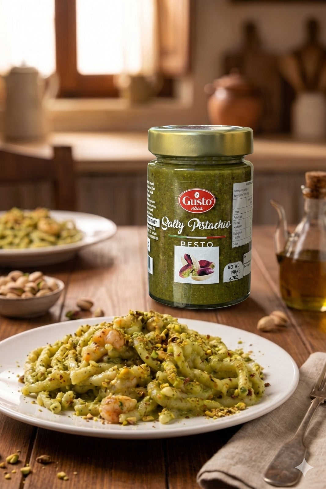 Gusto Etna Tuzlu Antep Fıstığı Pestosu 190g