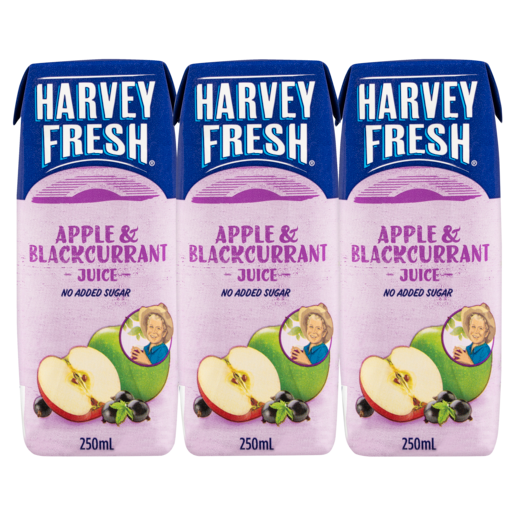 Harvey Fresh Apple/Blackcurrant Juice 6x250ml