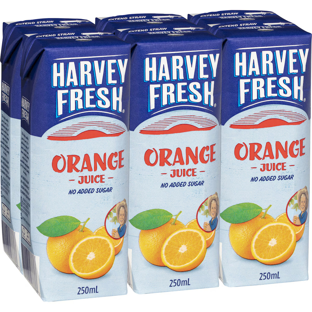 Harvey Fresh Orange Juice 6x250ml