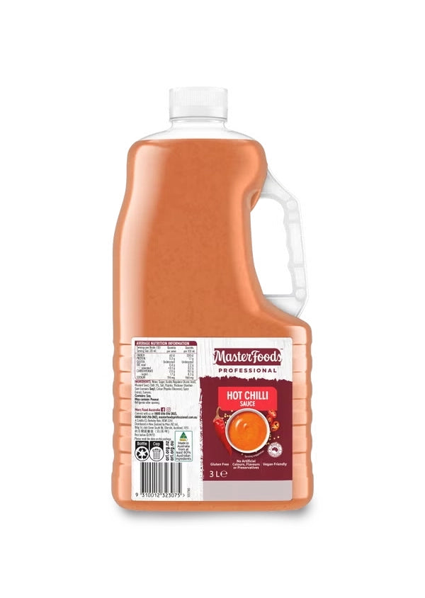 MasterFoods Professional Hot Chilli Sauce 3L