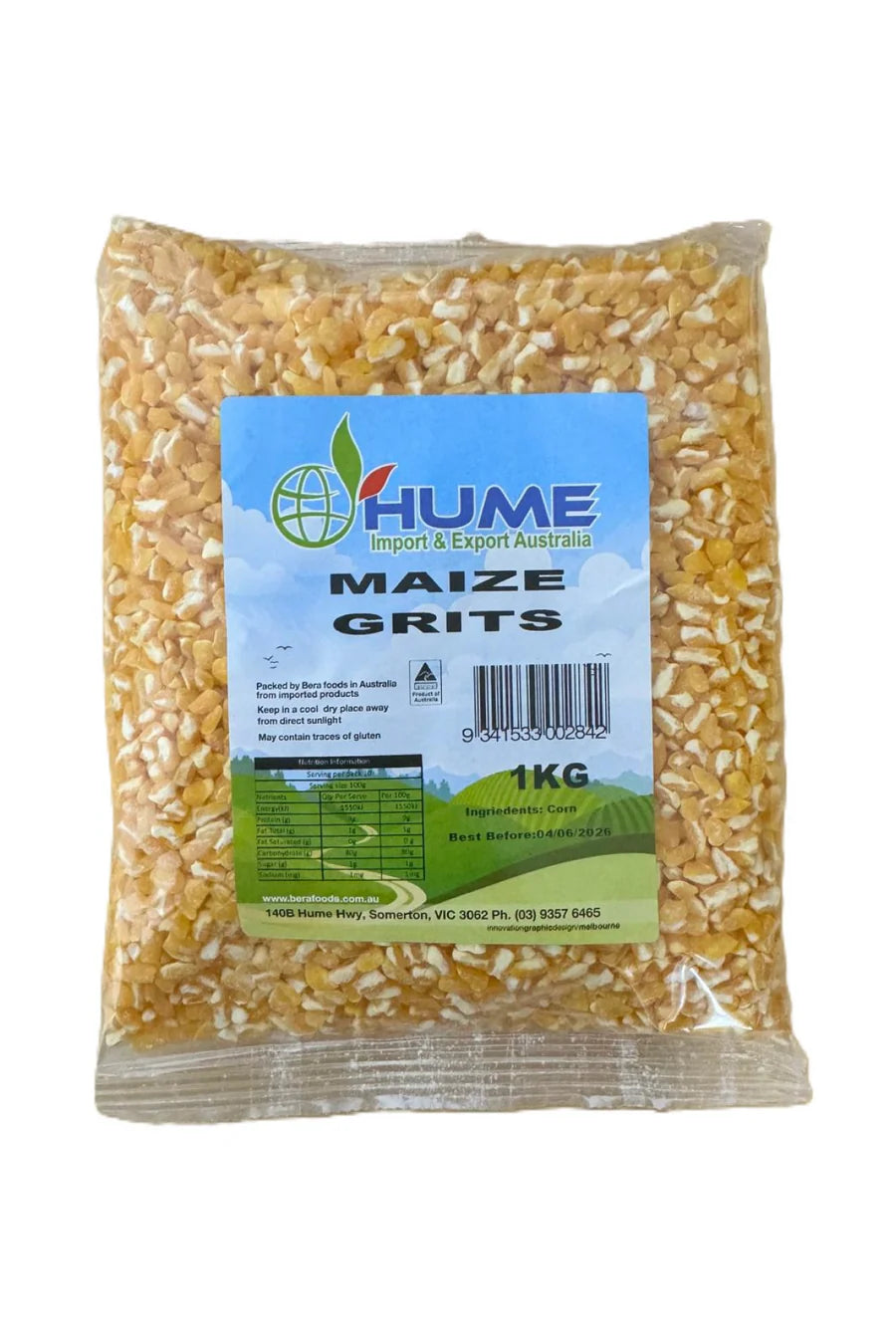 Hume Corn Grits (Misir Yarmasi)