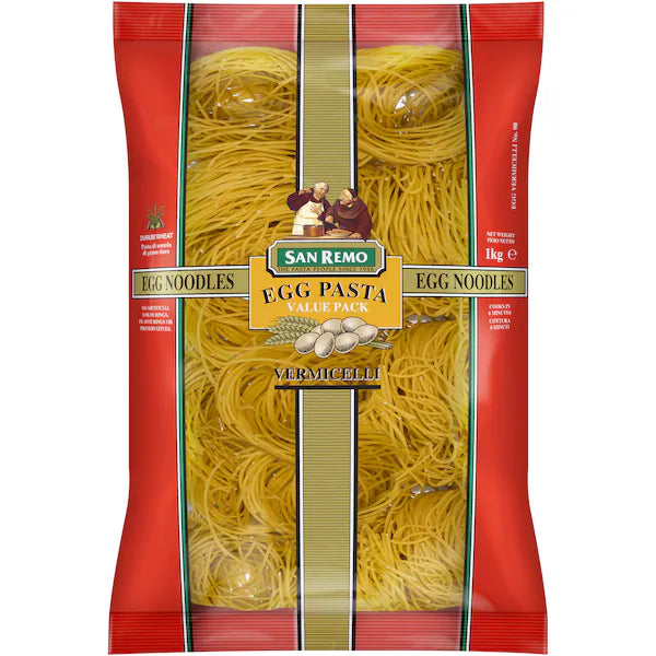 San Remo Vermicelli Egg Pasta 1kg