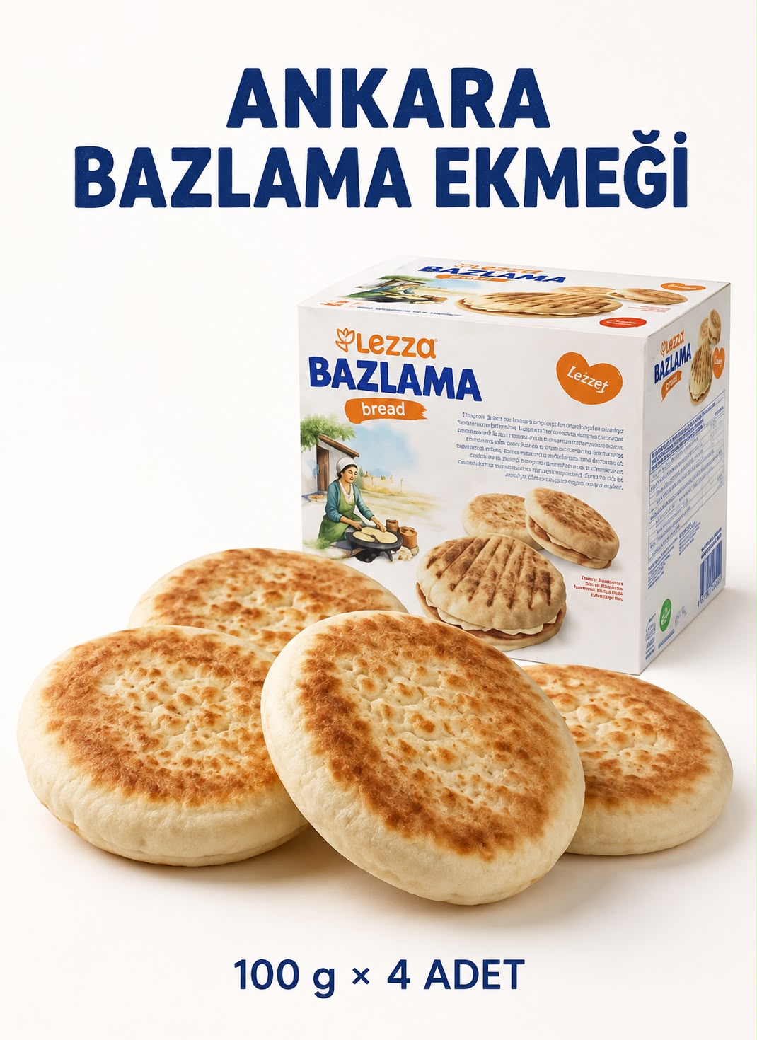 Lezza Bazlama Bread 4pcs