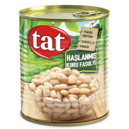 Tat Haşlanmış Kuru Fasulye 820g