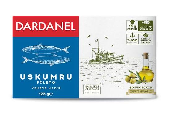 Uskumru Fileto – Dardanel – 125 g