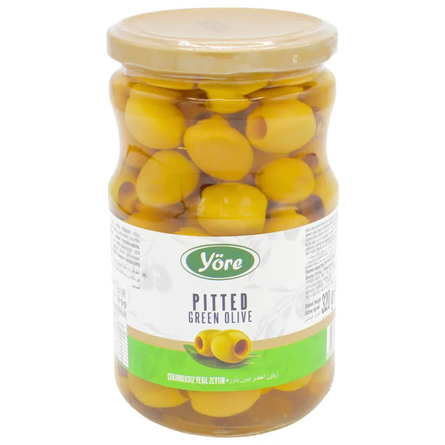 Yore Pitted Green Olives 550g