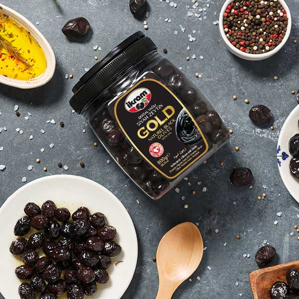 Ikram Gold Black Olives 800g