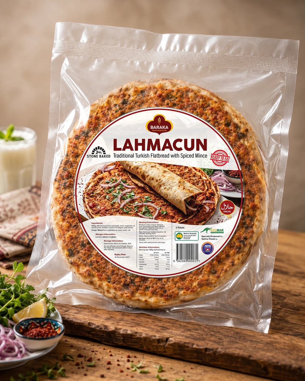 Baraka Lahmacun Twin Pack - Ready to Eat