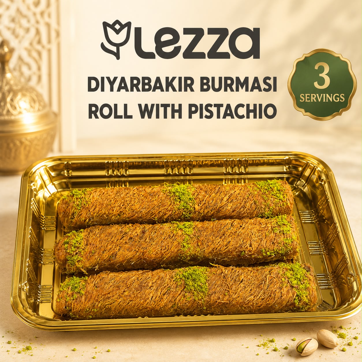 Diyarbakır Burma Pistachio Roll 3pcs