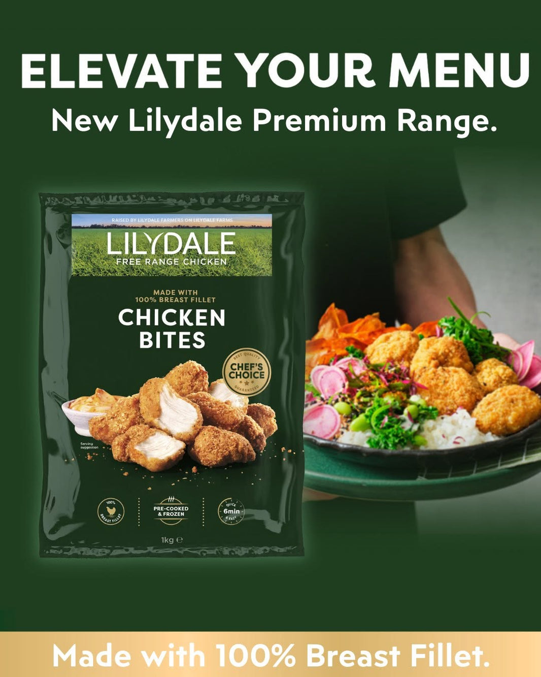Lilydale Chicken Bites 1kg