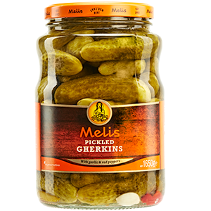 Melis Pickled Gherkins with Garlic 1.6kg
