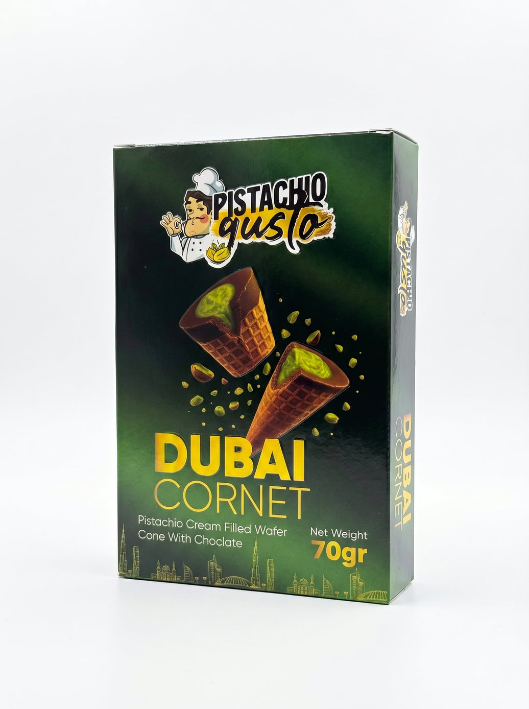 Pistachio Gusto Dubai Cornet 70g