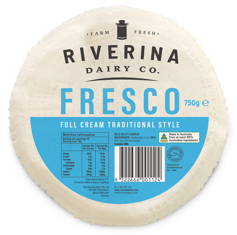 RIVERINA Fresco Full Fat Standard 750G