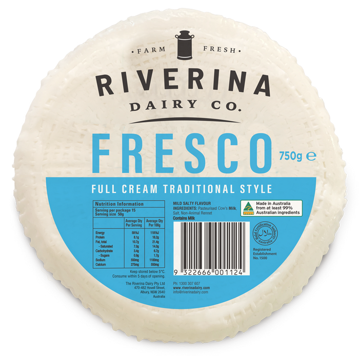 RIVERINA Fresco Tam Yağlı Standart 750G