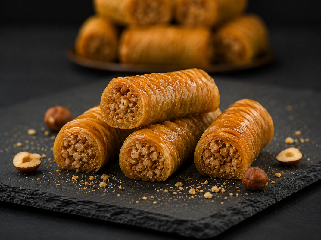 Hazelnut Mini Baklava 1kg | Hand Made - Saray Sweets