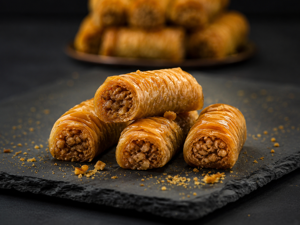 Walnut Mini Baklava 1kg | Hand Made - Saray Sweets